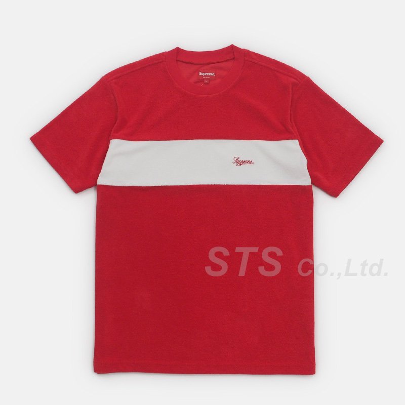 supreme Chest Stripe Terry Top - Tシャツ/カットソー(半袖/袖なし)