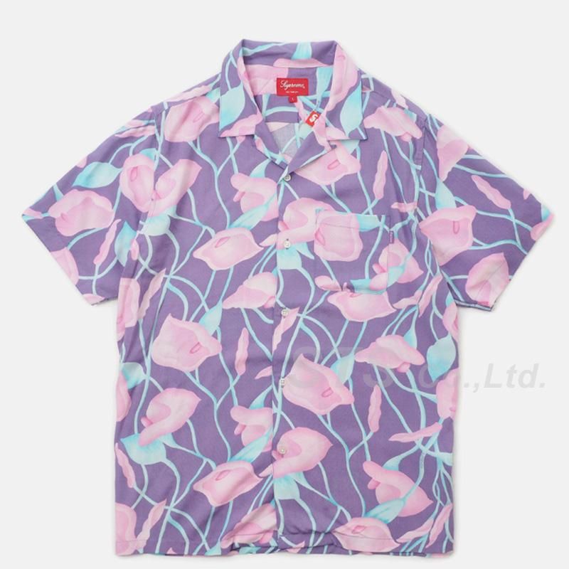 トップスsupreme シュプリーム lily rayon shirt 百合 シャツ M - シャツ