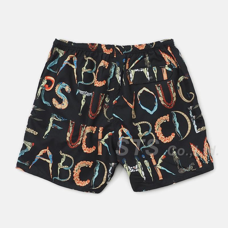 Supreme Alphabet Water Short オレンジ S国内正規品