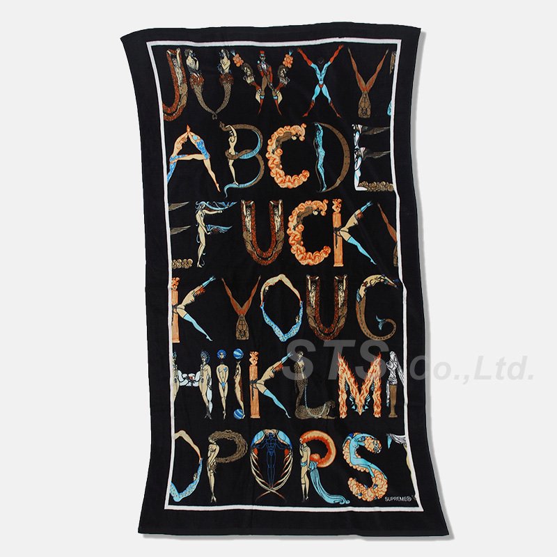 supreme Alphabet Beach Towel-eastgate.mk