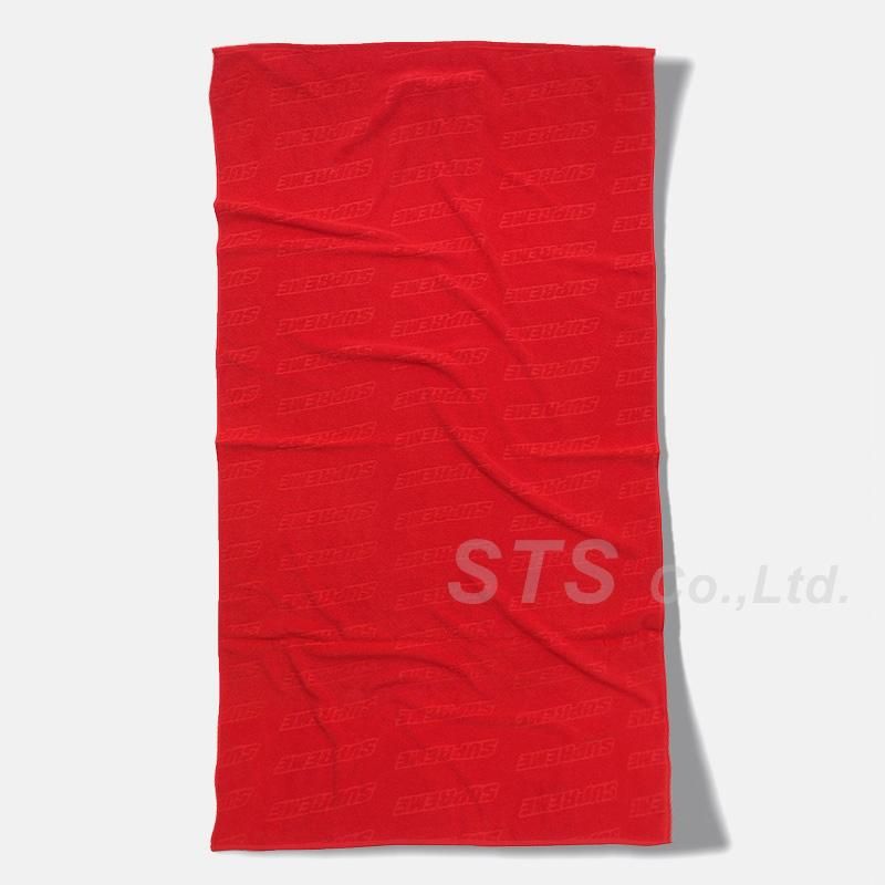 Supreme Debossed Logo Beach Towel バスタオル-