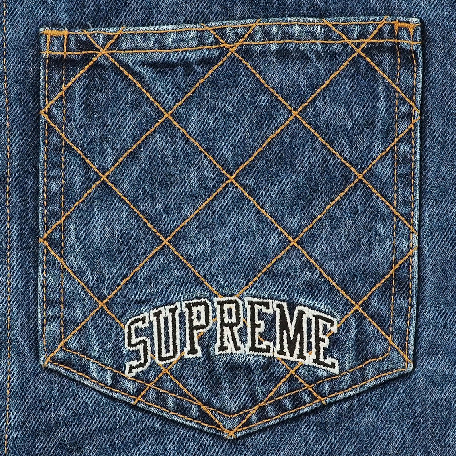 Supreme - Diamond Stitch Denim Chore Coat - ParkSIDER