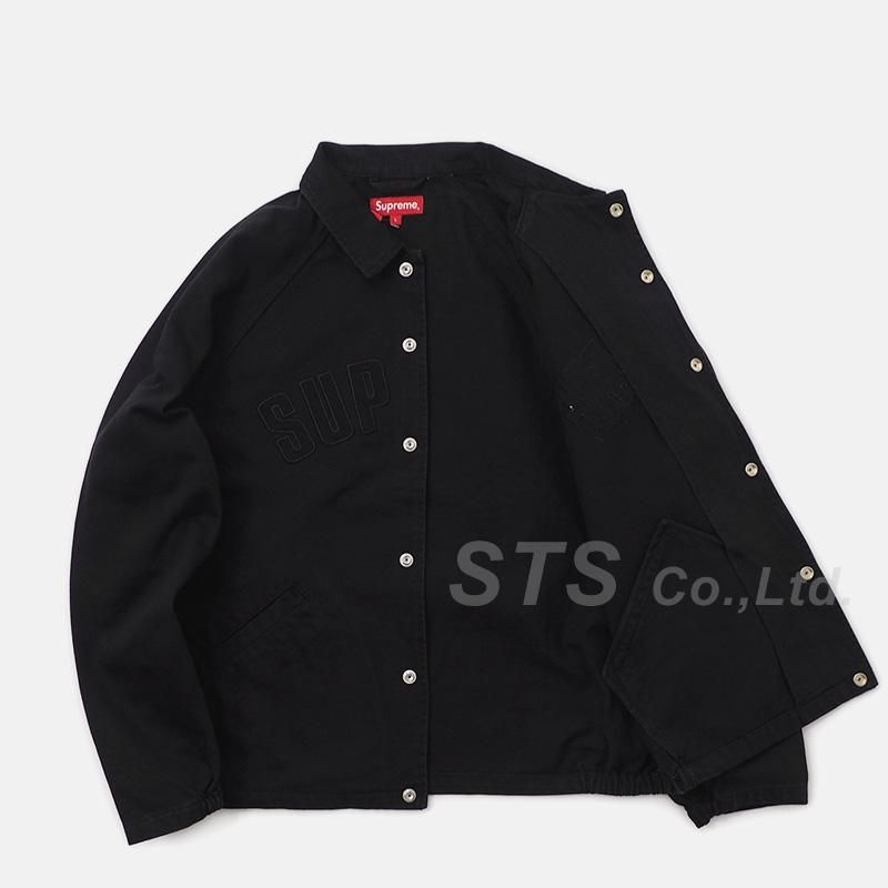 Supreme Snap Front Twill Jacket black