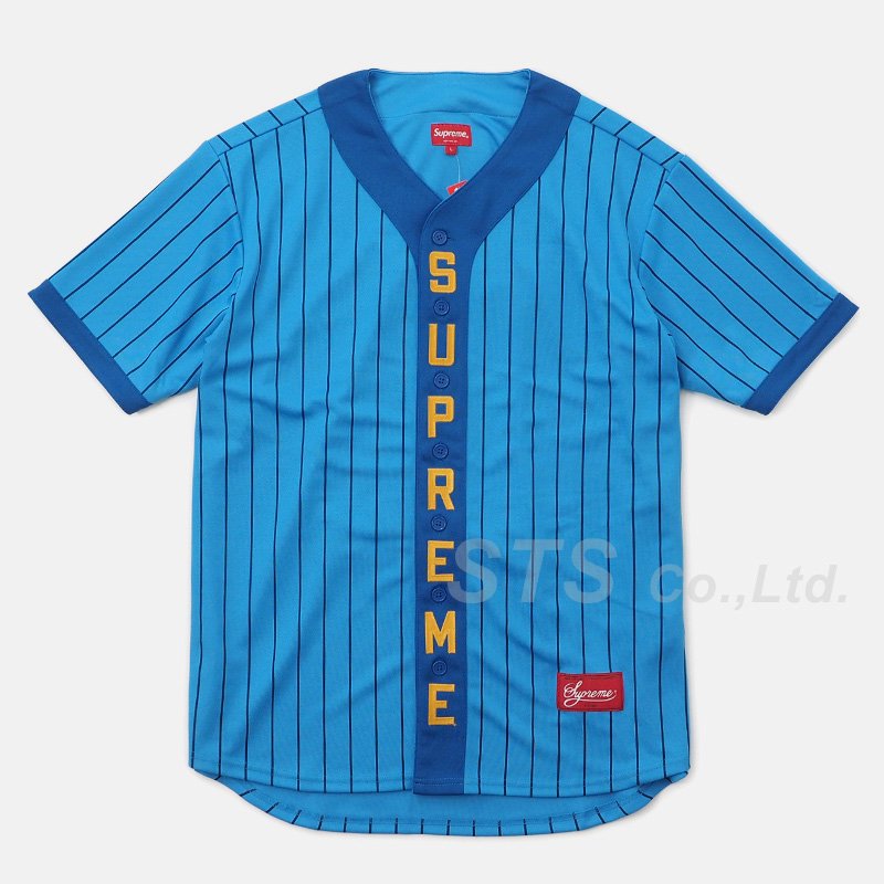supreme vertical logo baseball jersey 白S