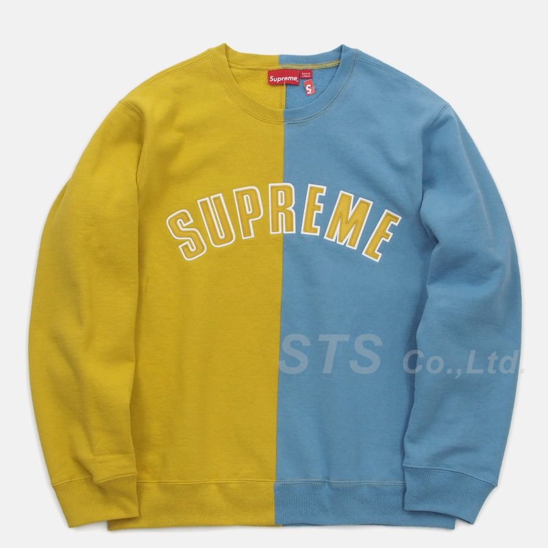 Mサイズ Supreme Split Crewneck Sweatshirt