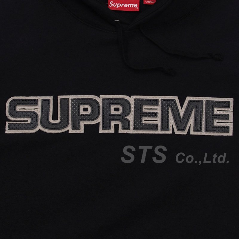 Supreme - Perforated Leather Hooded Sweatshirt - ParkSIDER