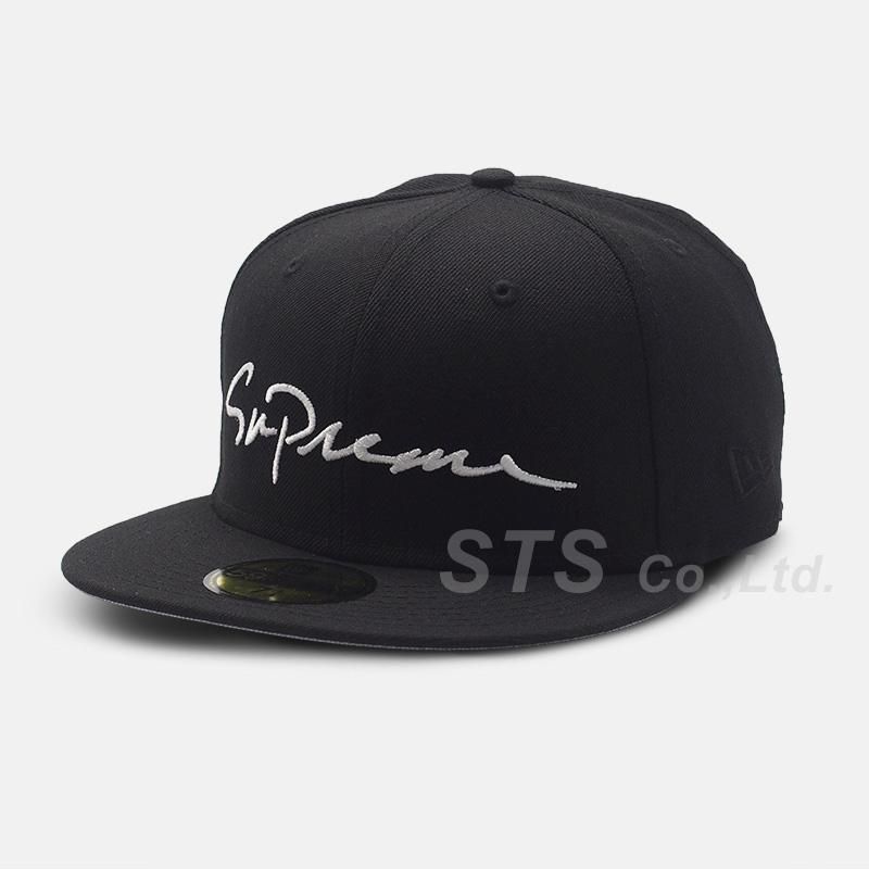 Classic Script New Era 7 1/2 黒 supreme - キャップ