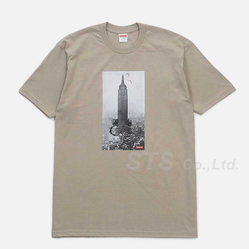 SUPREME シュプリーム 18AW×Mike Kelley Empire State Tee マイクケリー エンパイアステイトビル フォトプリント半袖Tシャツ カットソー ブラック