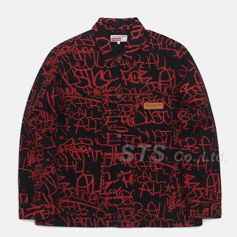 Supreme/Comme des Garcons SHIRT Printed Canvas Chore Coat - ParkSIDER