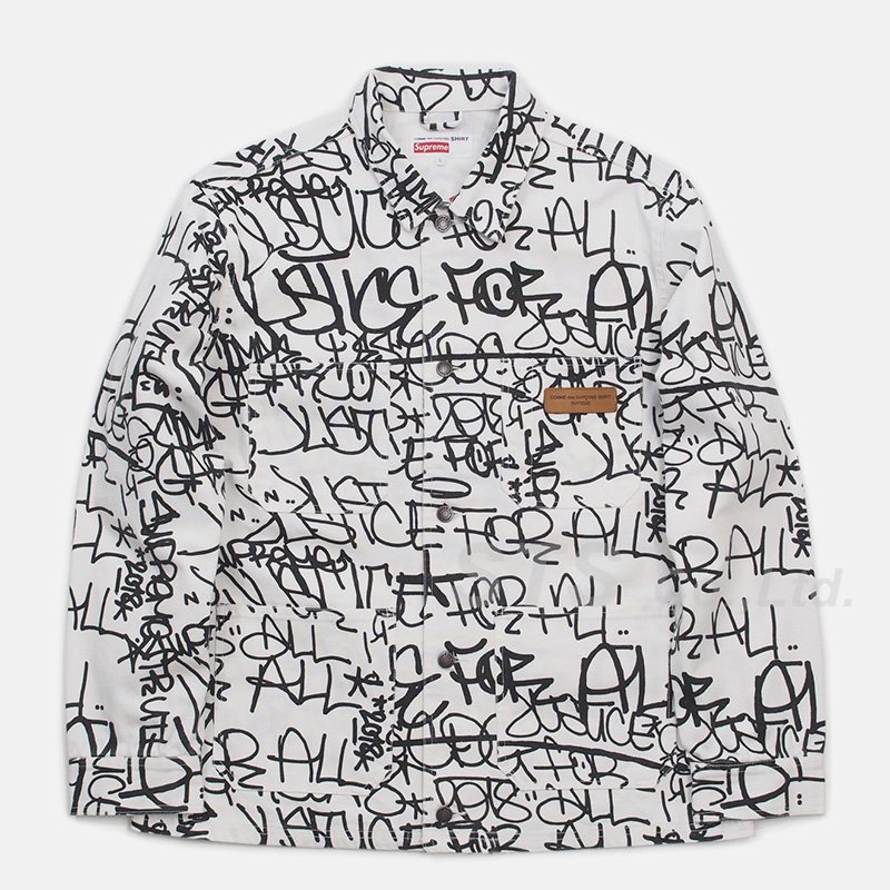 Supreme/Comme des Garcons SHIRT Printed Canvas Chore Coat - ParkSIDER