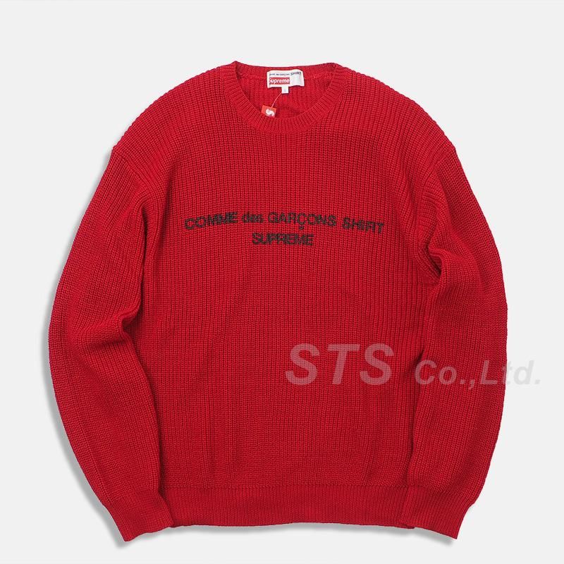 購入はやめときますSupreme COMME des GARCONS SHIRT SWEATER