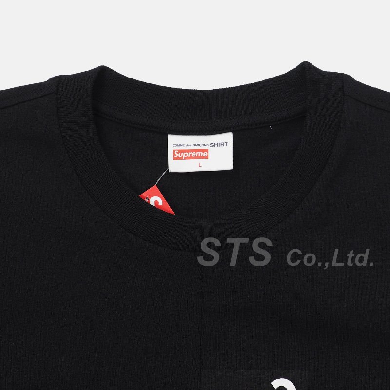 supreme×コムデギャルソンシャツ 鏡Box Logo 13SS 黒紺