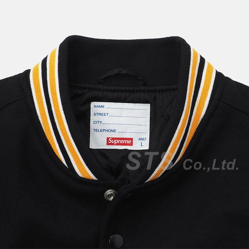 Supreme - Bone Varsity Jacket - ParkSIDER