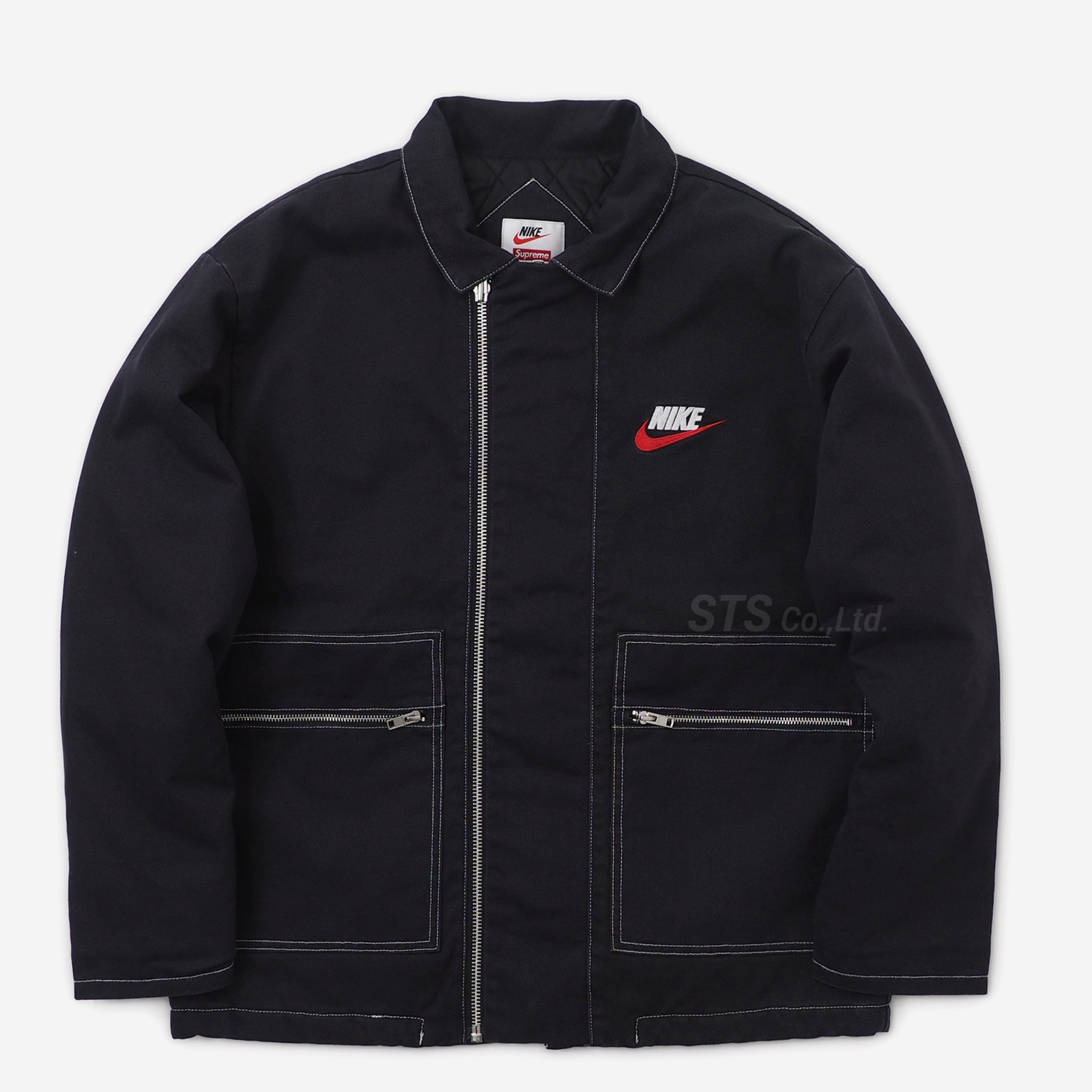 Supreme×NIKE DOUBLE ZIP QUILTED ワークジャケット - ブルゾン