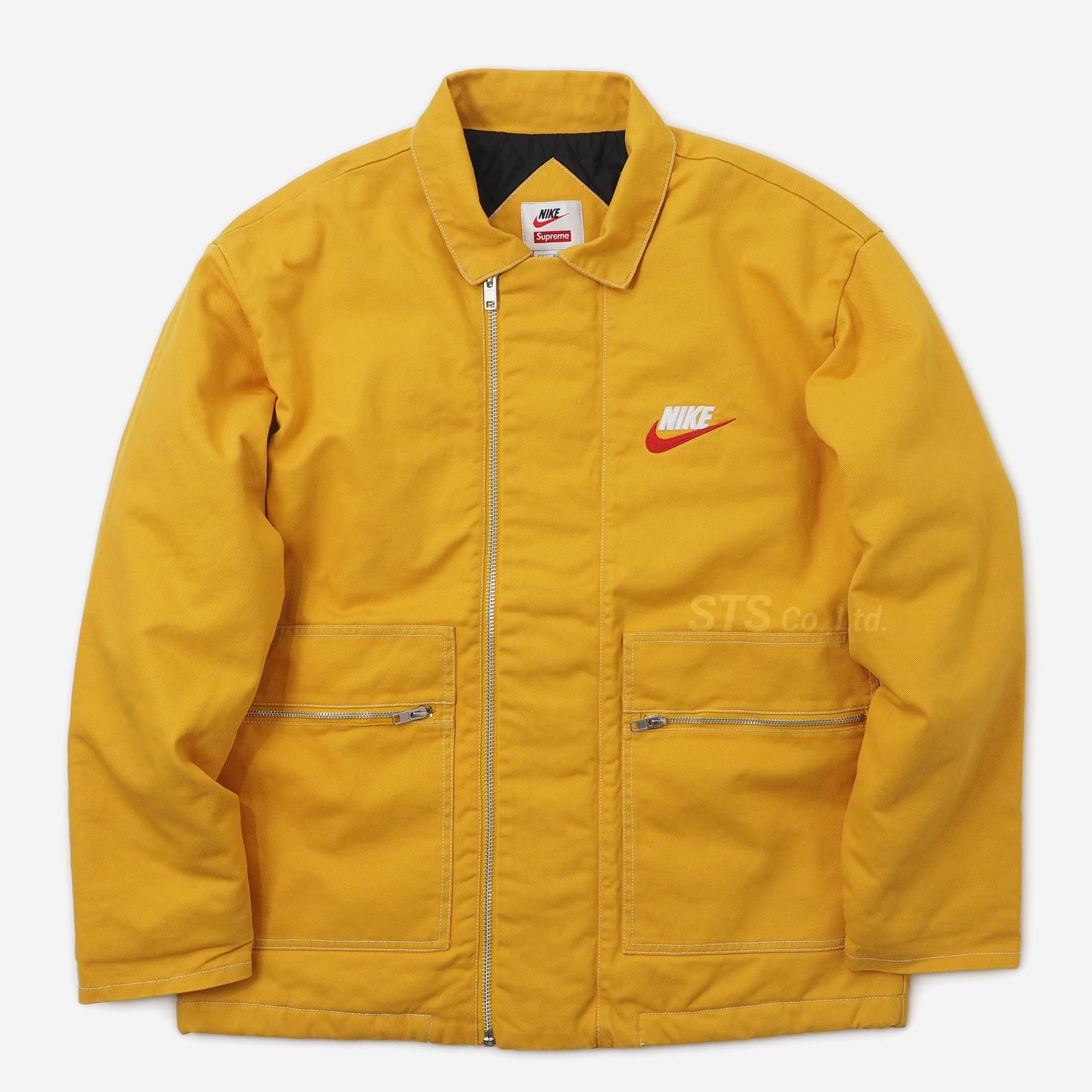 Supreme nike double discount zip quilted work jacket