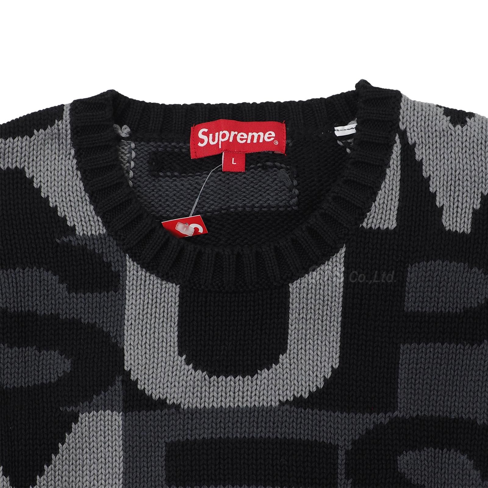 美品 Supreme Big Letters Sweater サイズXL Supreme Big Letters Sweater Black Men's - FW18 - US