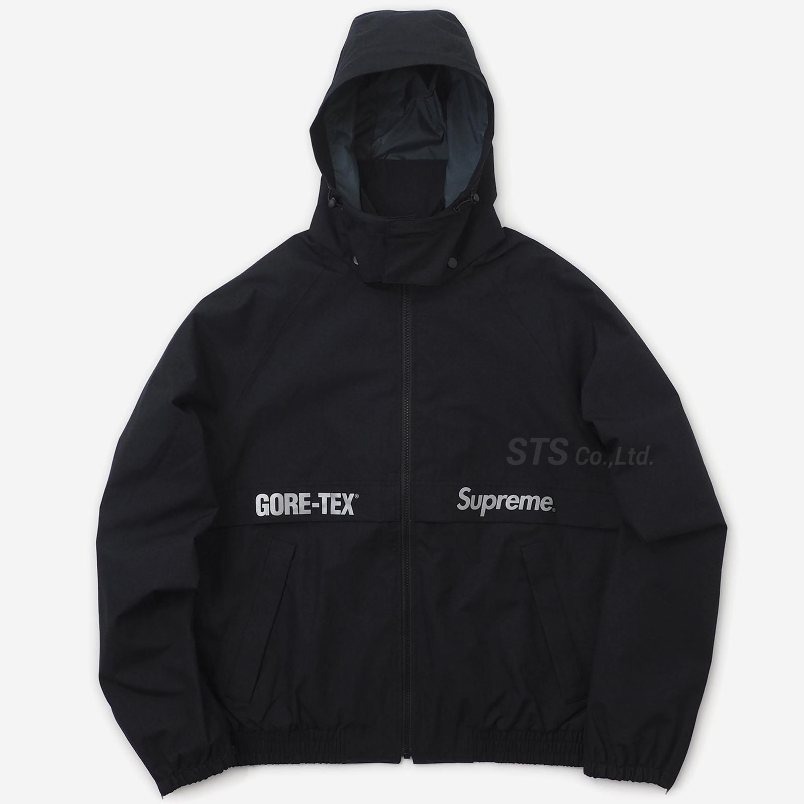 Supreme シュプリーム ジャケット 18AW GORE-TEX Court Flower Print ゴアテックス 花柄 コートジャケット ジップアップ ブルゾン 総柄 ジャケット ブラック系 ブラウン系 マルチカラー L