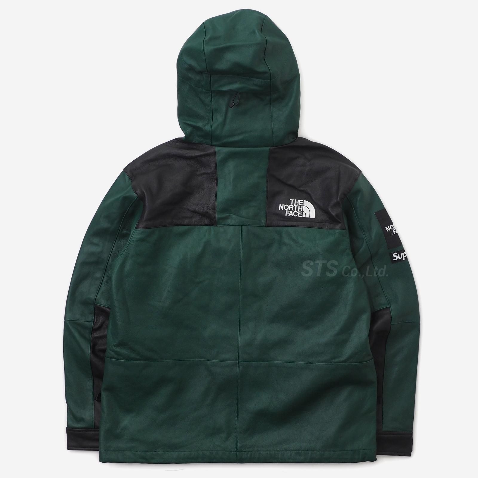 Supreme north face leather on sale parka