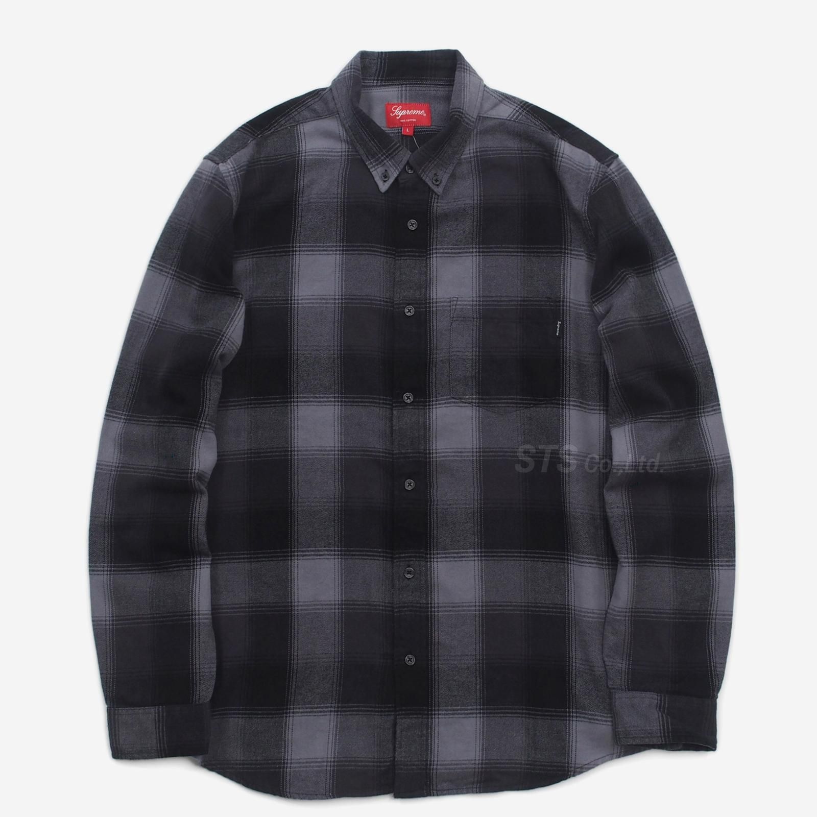 Supreme Shadow plaid flannel shirts-eastgate.mk