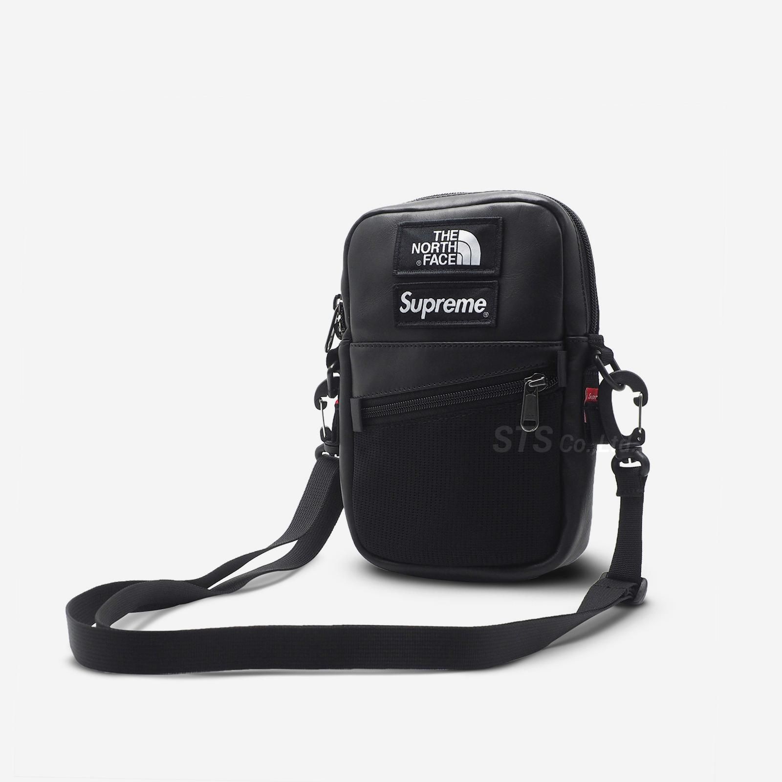 supreme North face leather shoulder bag - ショルダーバッグ