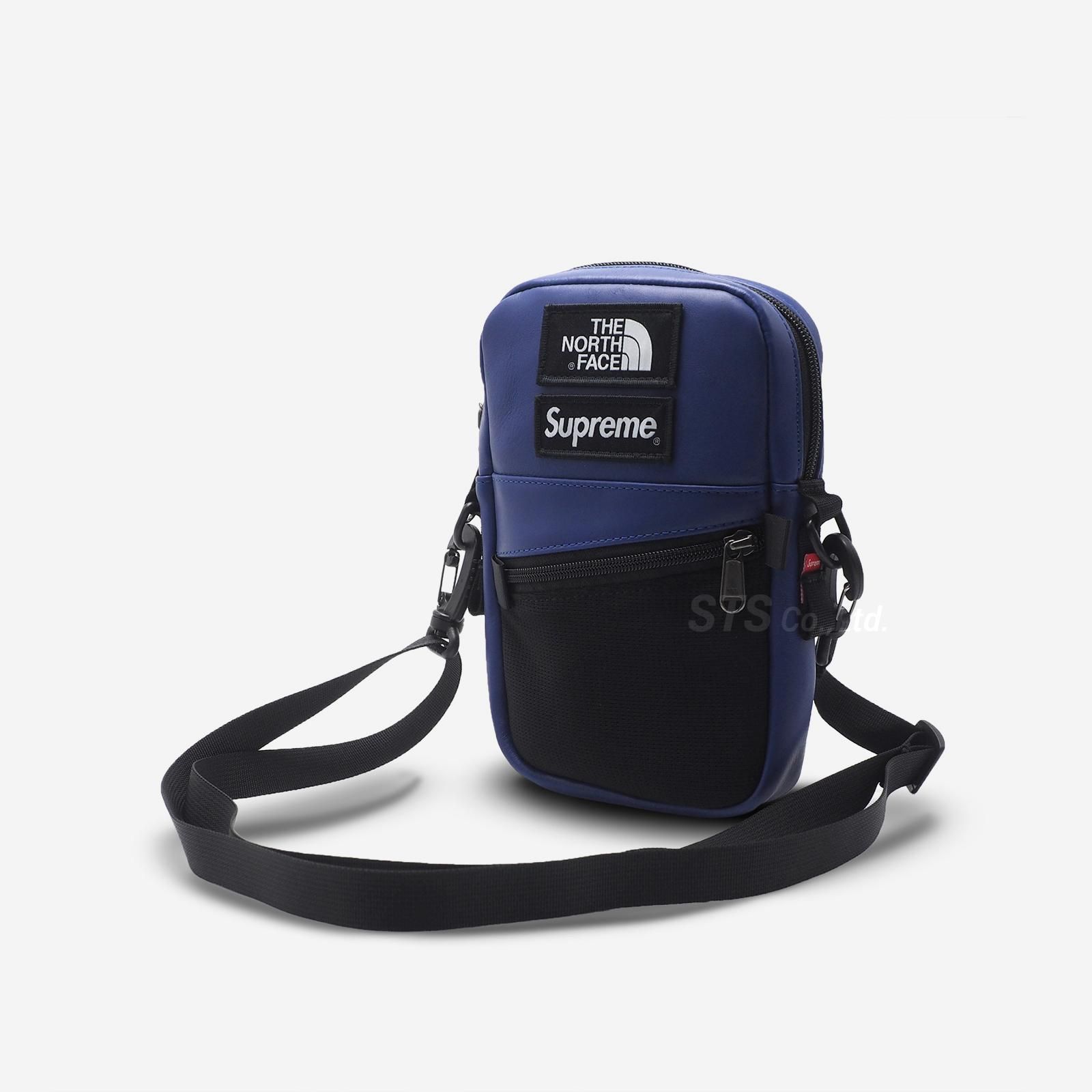 Supreme North Face レザー ショルダーバッグ-