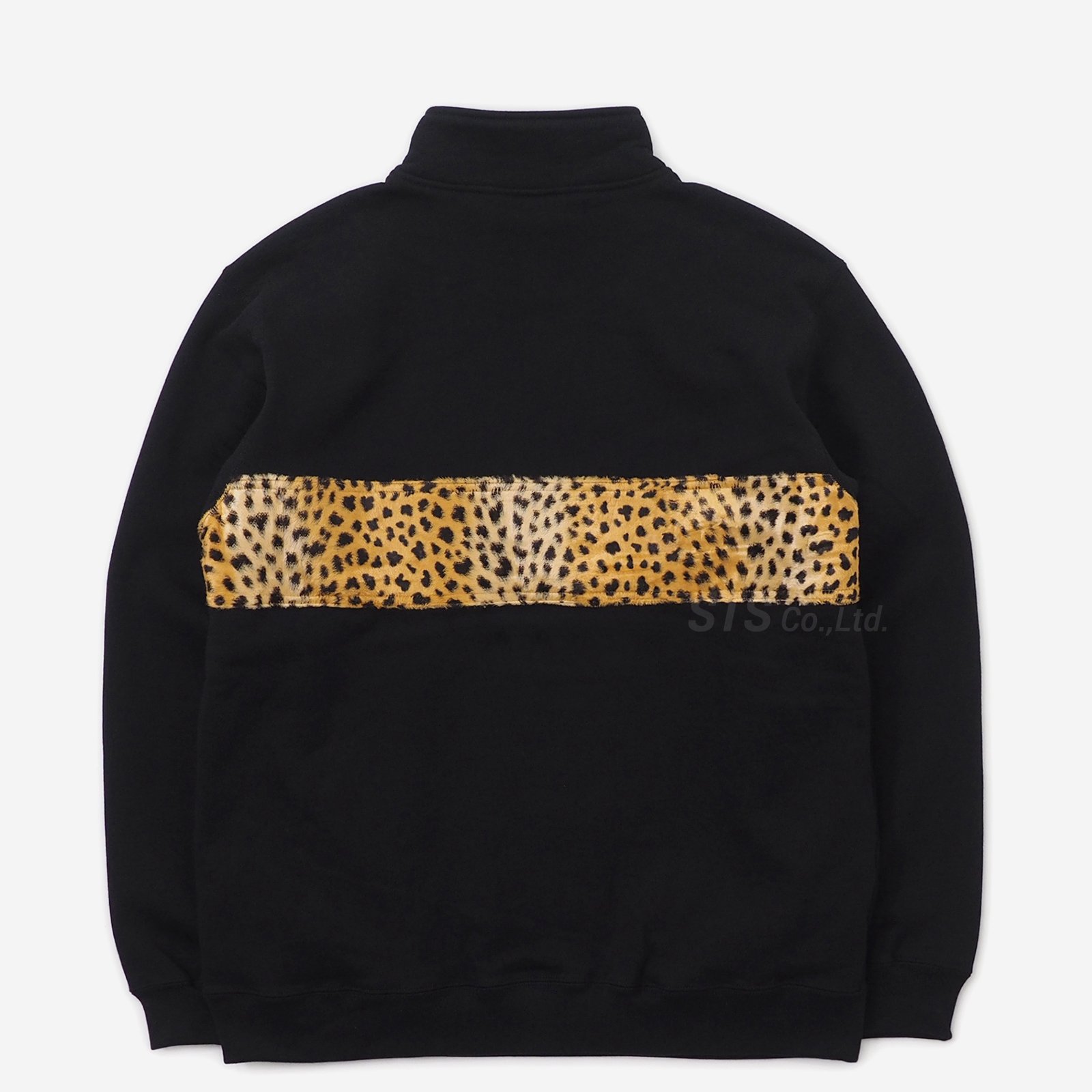 Supreme leopard deals half zip