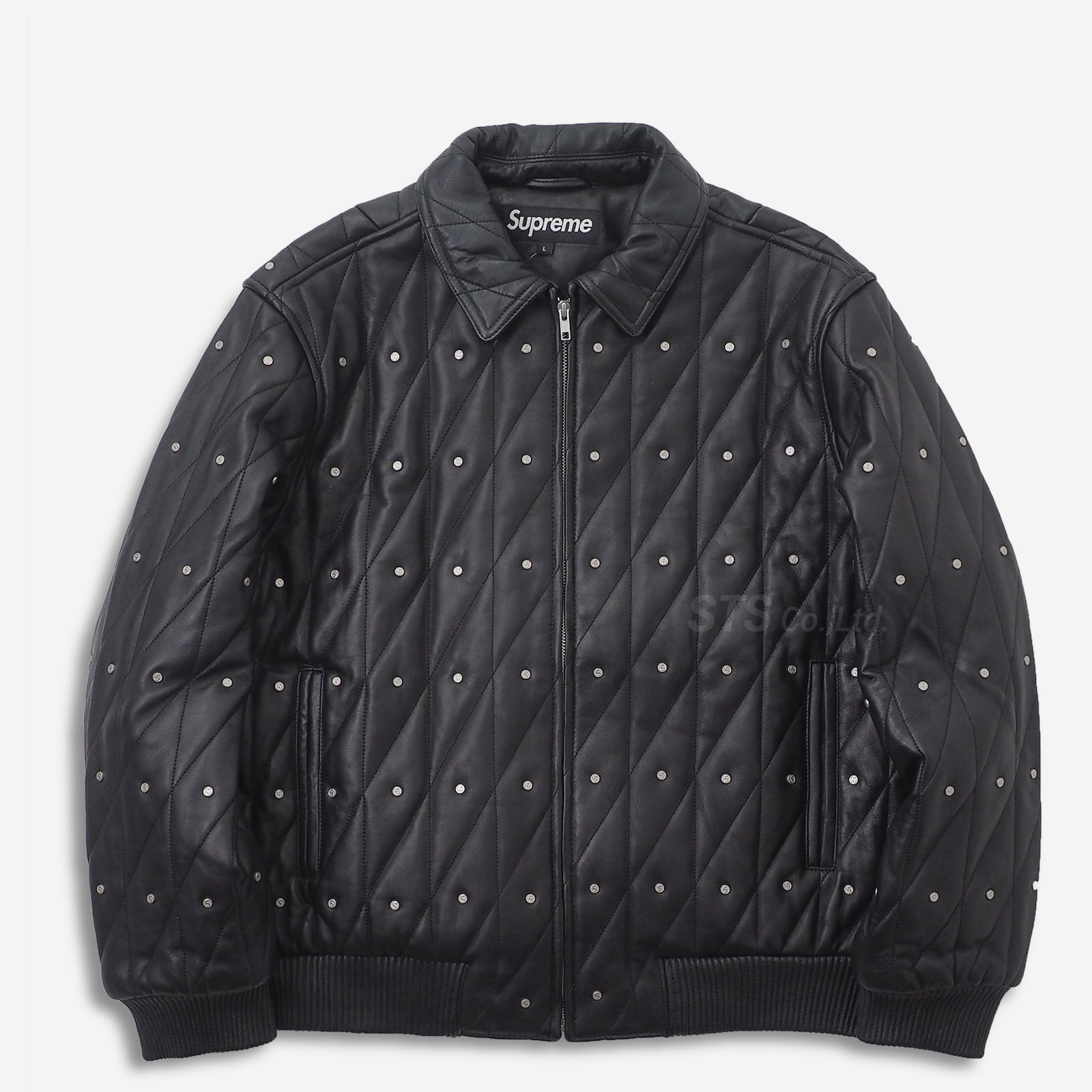 Supreme Quilted Leather Jacket XL
