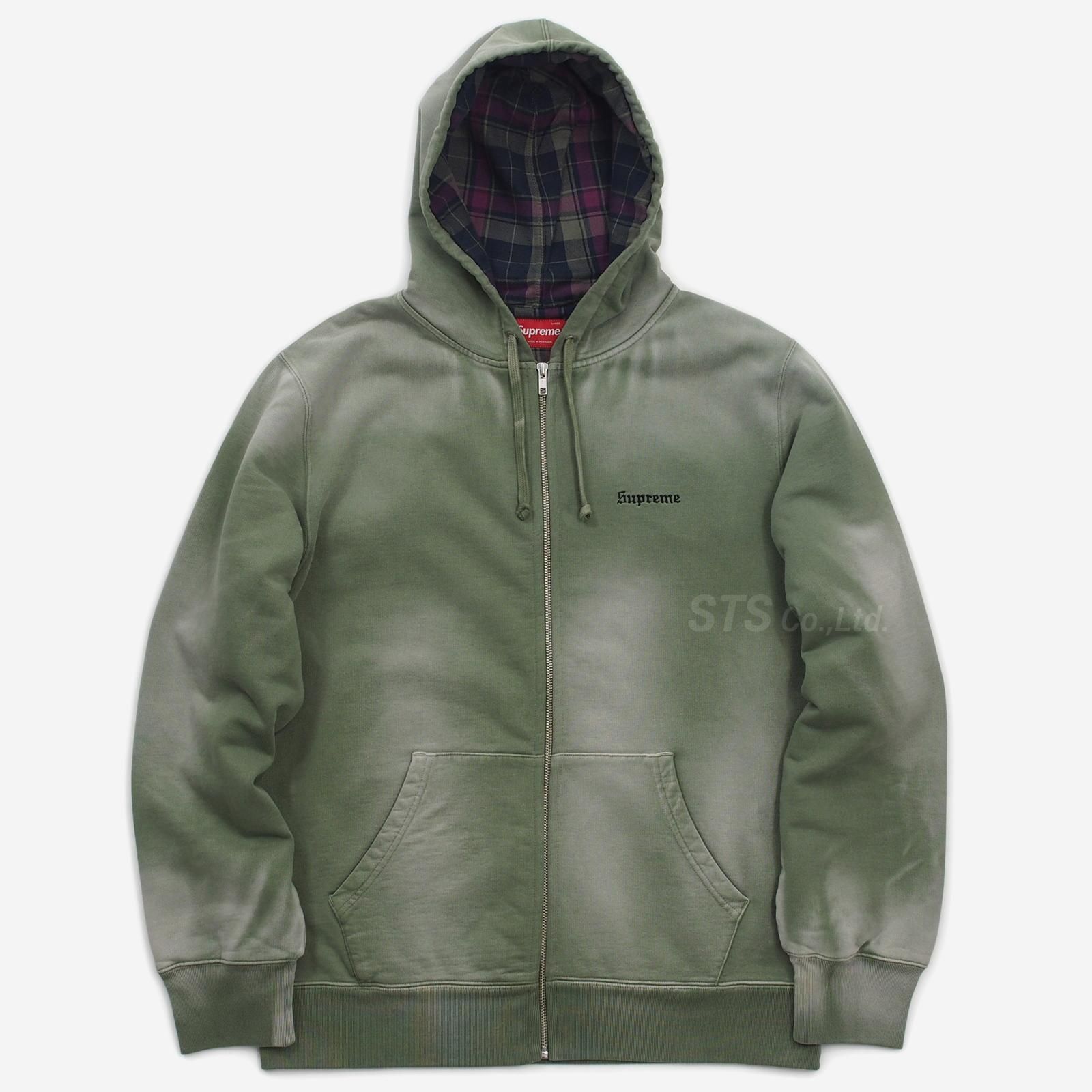 Supreme シュプリーム Bleached Zip Up Sweatshirt AW18 WEEK11 Supreme Bleached Zip Up Sweatshirt (FW18) - $188