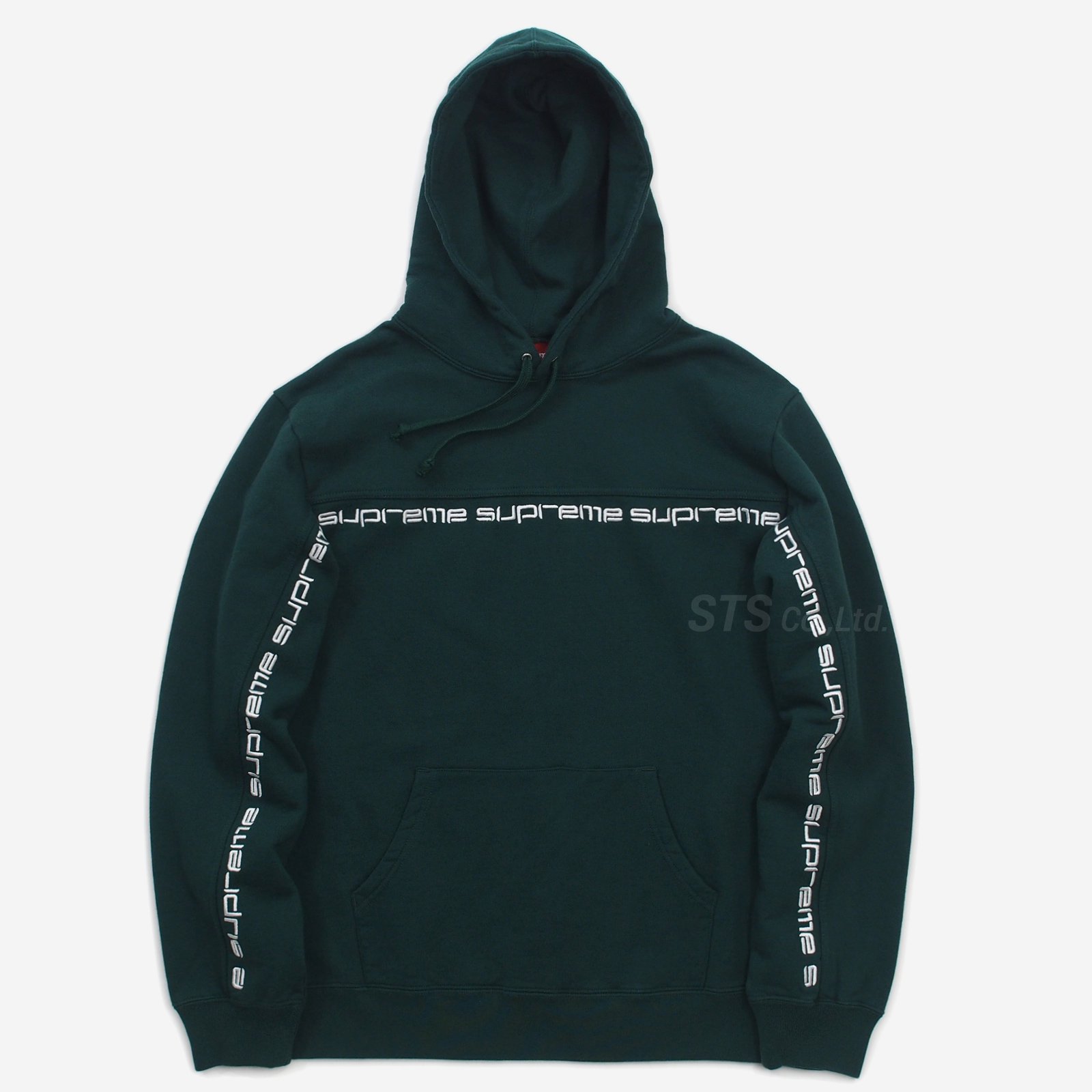 Supreme - Text Stripe Hooded Sweatshirt - ParkSIDER