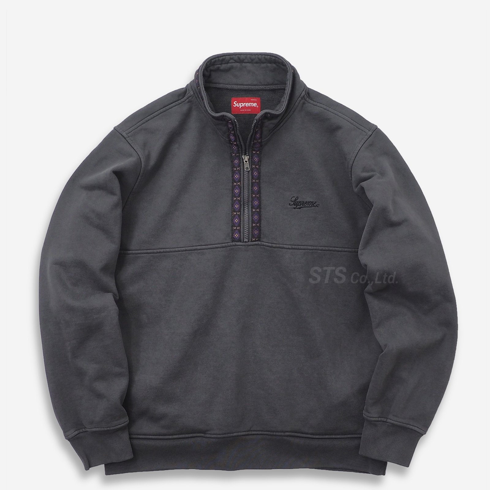 Supreme - Overdyed Half Zip Up Sweatshirt - ParkSIDER