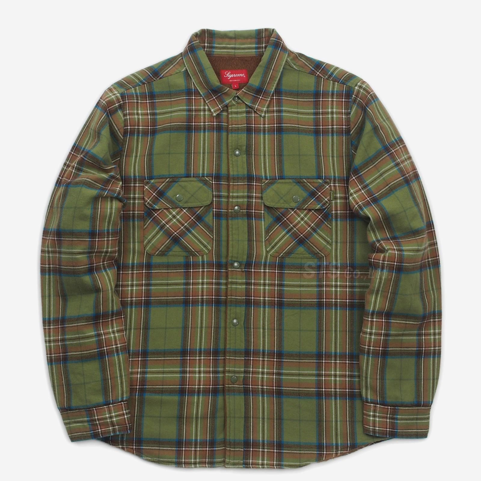 【Lサイズ】Supreme Pile Lined Plaid Shirt Supreme - Pile Lined Plaid Flannel Shirt - ParkSIDER