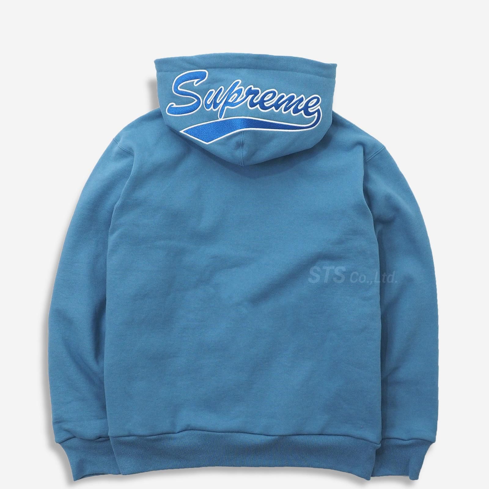 supreme 青サーマル Supreme - Thermal Zip Up Sweatshirt - ParkSIDER