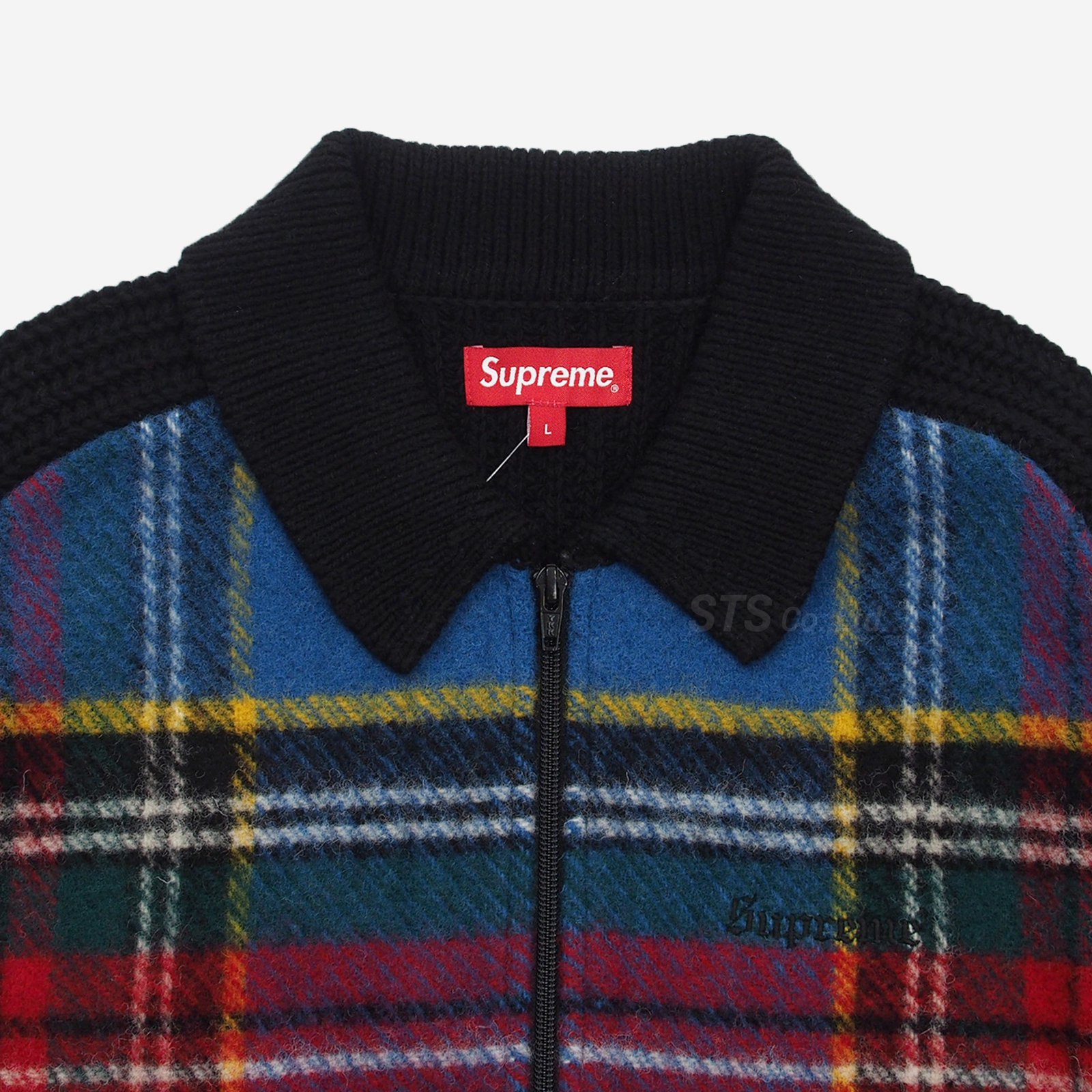 Supreme - Plaid Front Zip Sweater - ParkSIDER