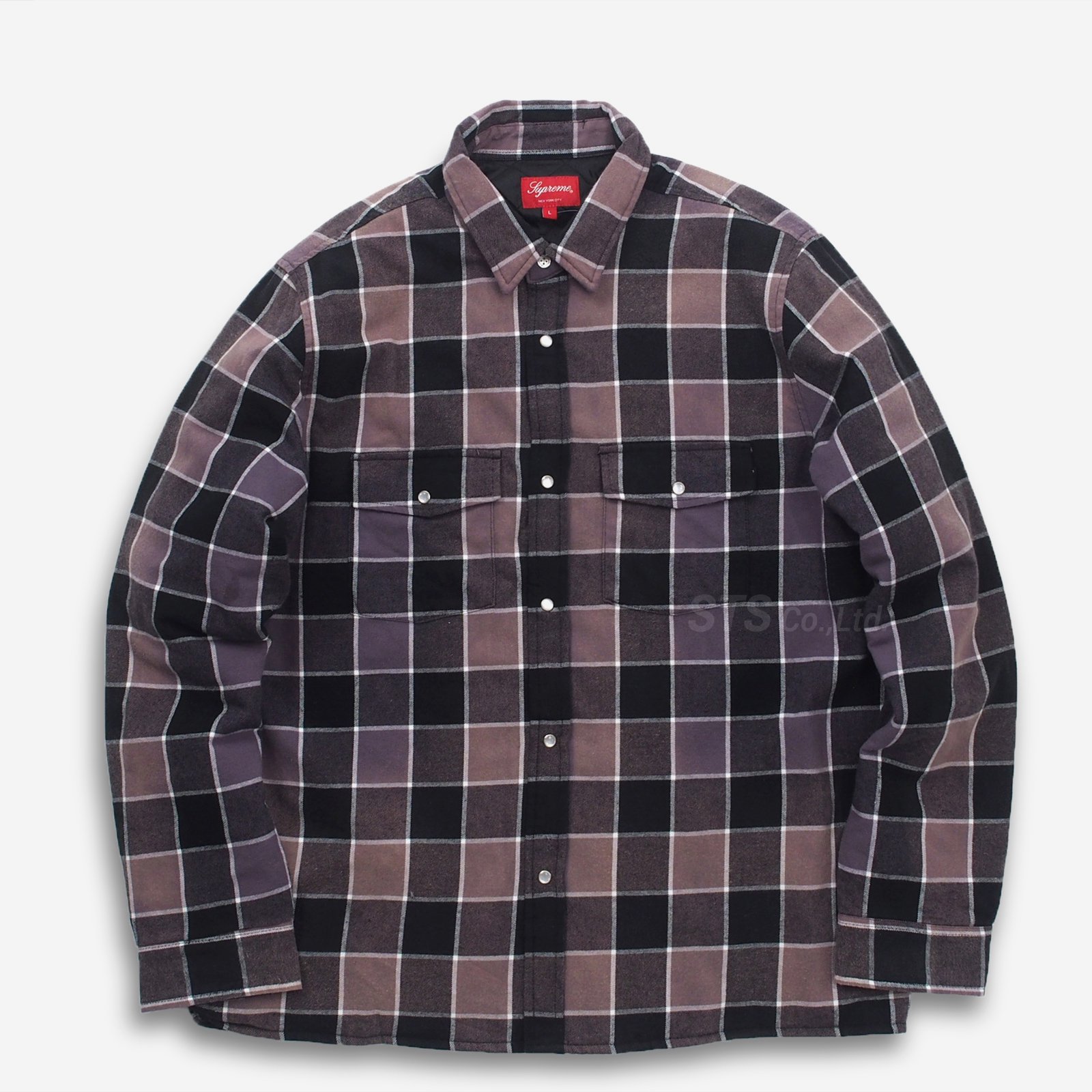 supreme Quilted Plaid Flannel olive