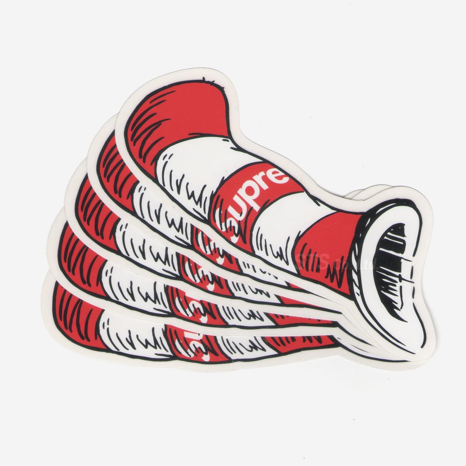 supreme cat in the hat sticker