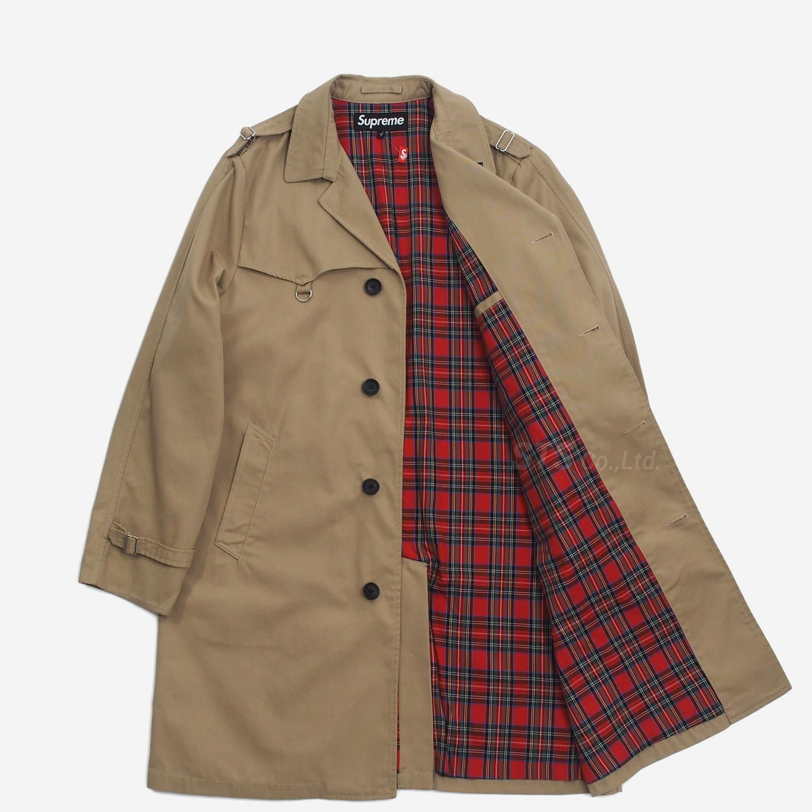 Supreme Houndtodth trench トレンチコート Supreme Schott Leather Trench Coat (FW22) - $1498
