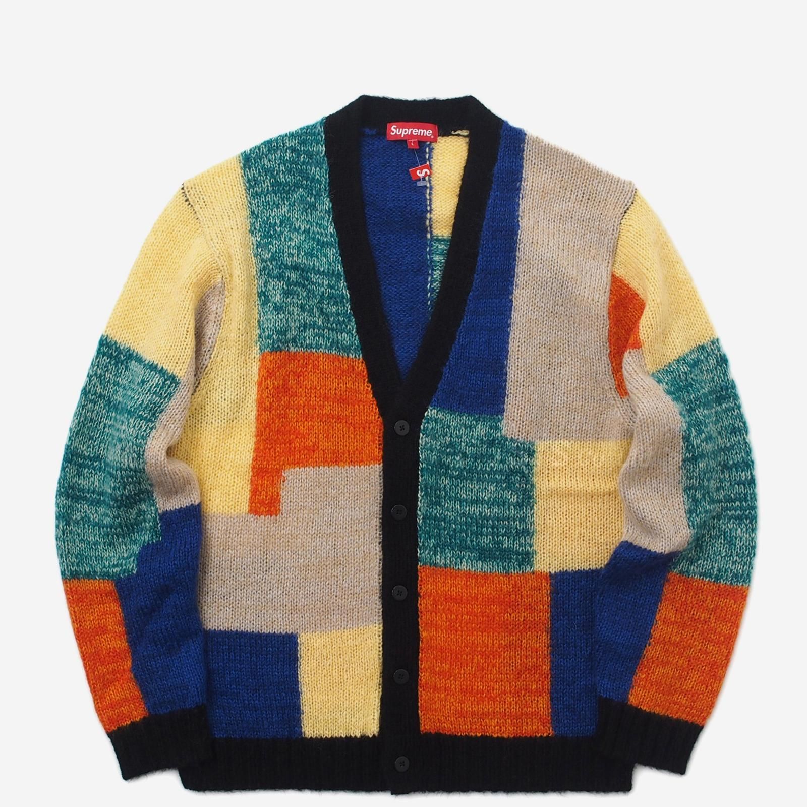 美品】Supreme patchwork mohair cardigan L | hartwellspremium.com