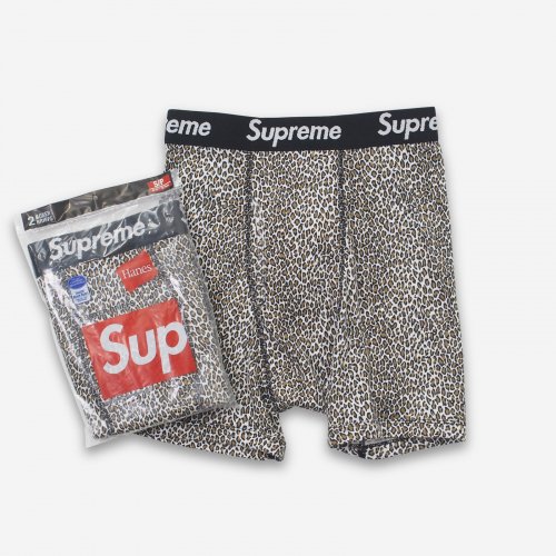 Supreme/Hanes Leopard Boxer Briefs (2 Pack)