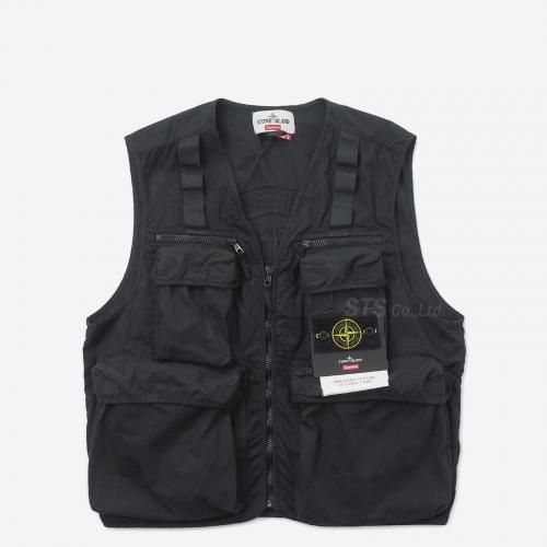 Supreme/Stone Island Camo Cargo Vest