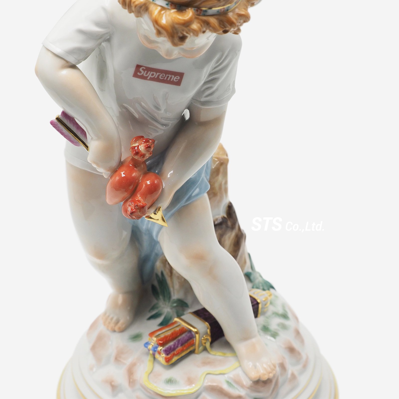 Supreme/Meissen Hand-Painted Porcelain Cupid Figurine - ParkSIDER