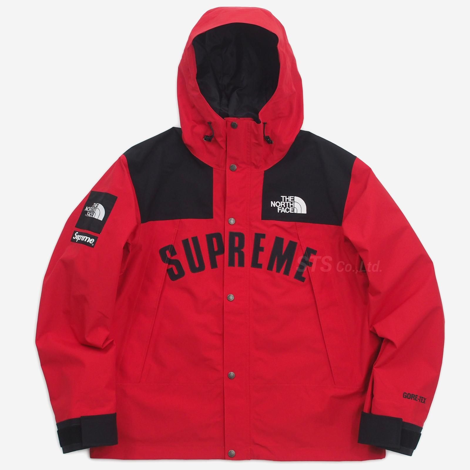 希少SUPREME × THE NORTH FACE アーチロゴ ブラック L-