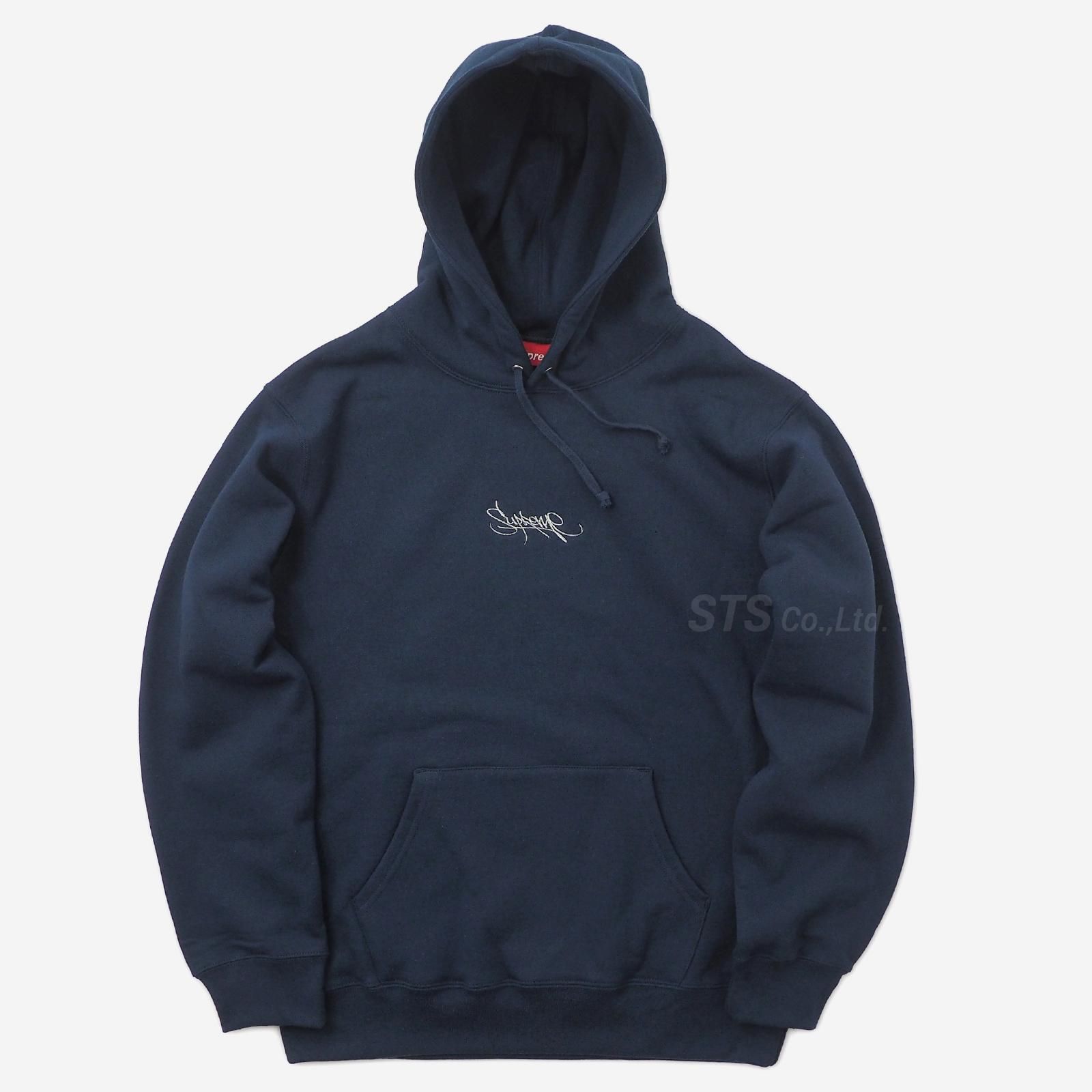 (S)Supreme Tag Logo Hooded Sweatshirt黒