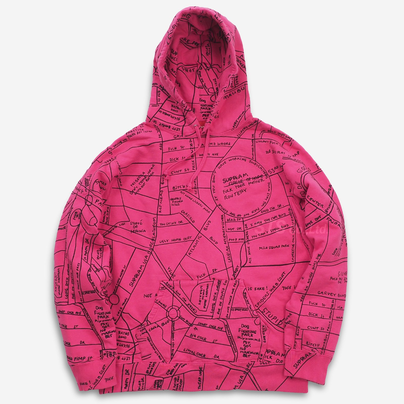 Supreme - Gonz Embroidered Map Hooded Sweatshirt - ParkSIDER