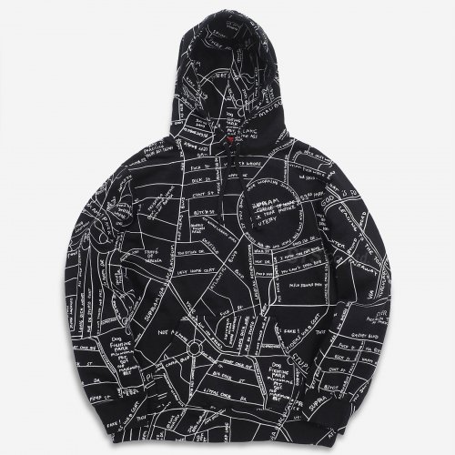 Supreme - Gonz Embroidered Map Hooded Sweatshirt