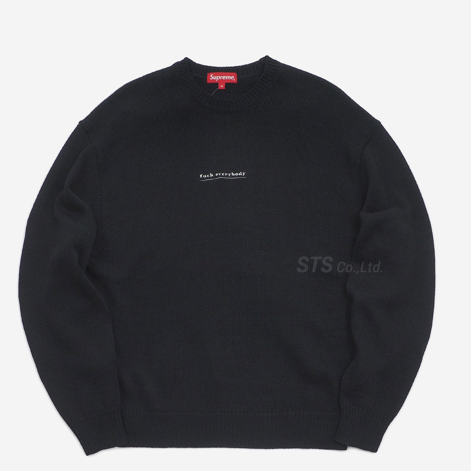 Supreme Fuck Everybody Sweater Black