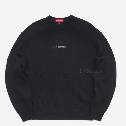 Supreme - Fuck Everybody Sweater