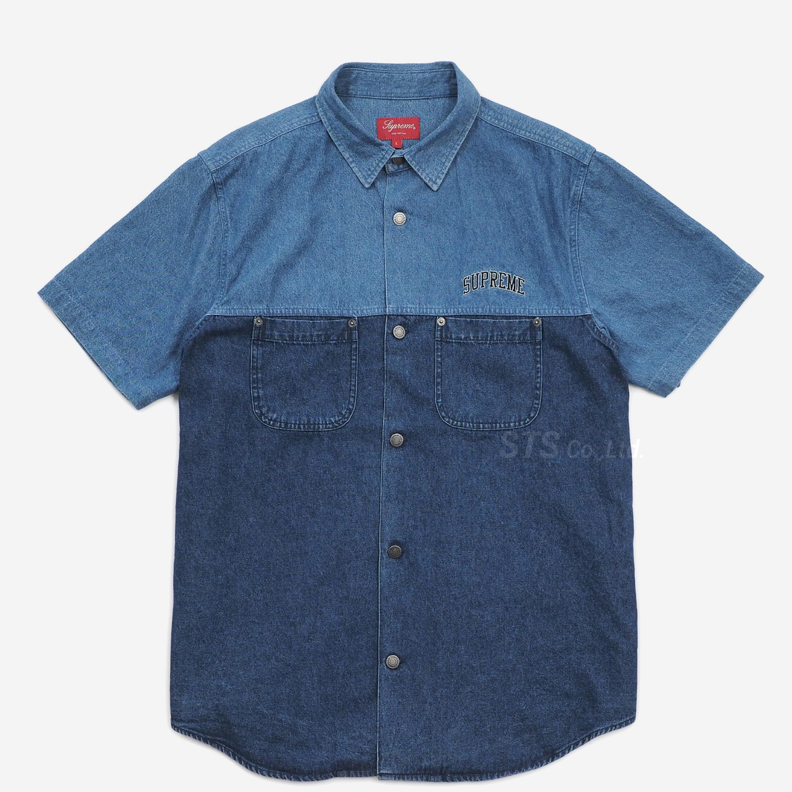 supreme 2-Tone Denim S/S Shirt Mサイズ - シャツ