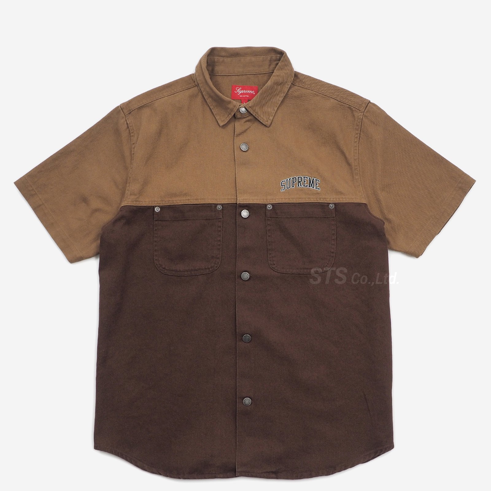 Lサイズ Supreme 2-Tone Denim S/S Shirt