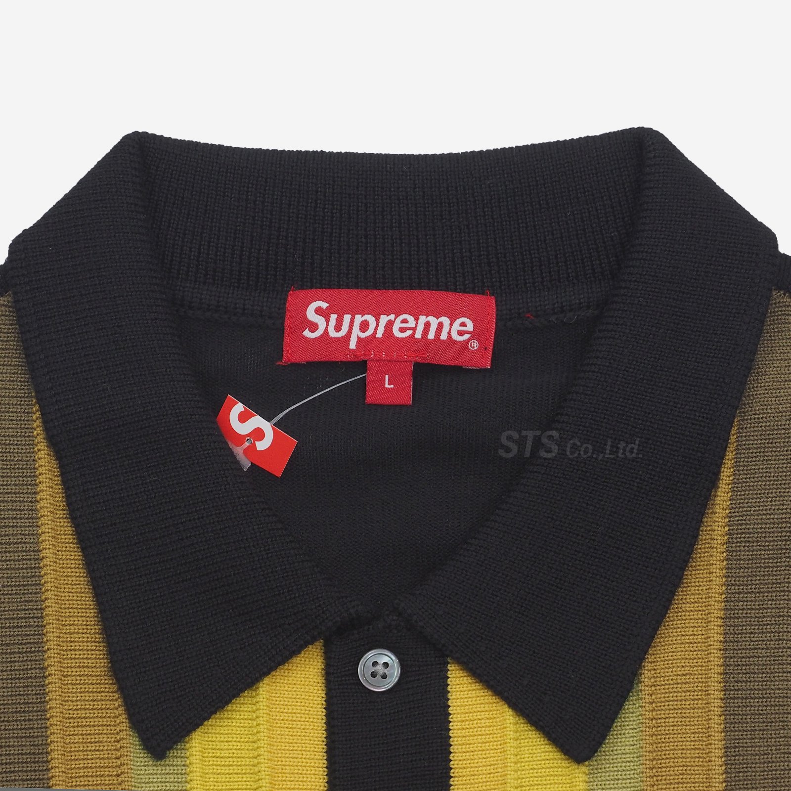 Supreme Corner Stripe Polo Sweater