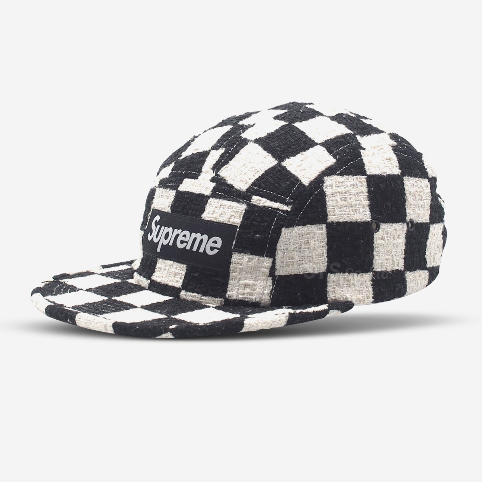 Checkerboard Camp Cap 黒